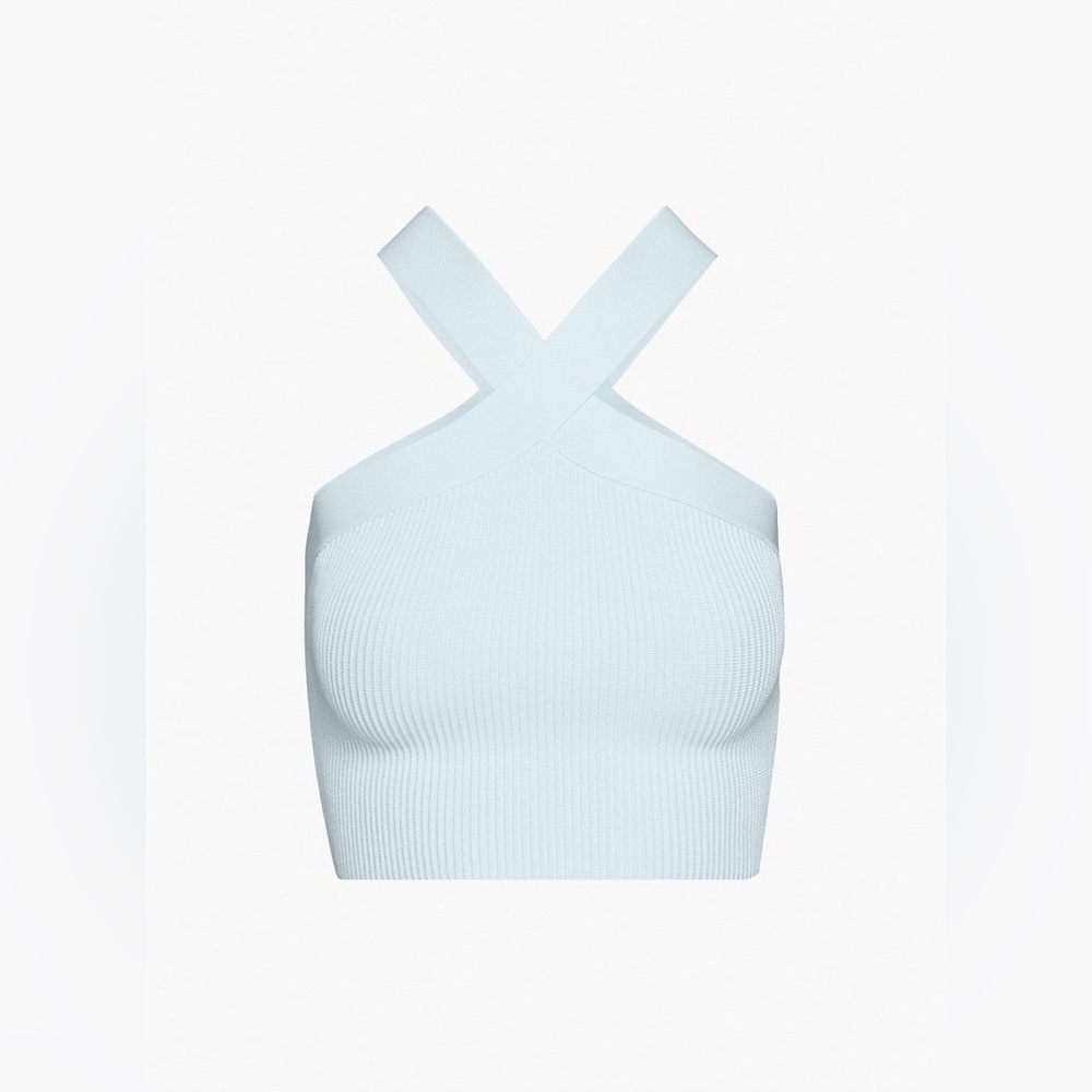 Babaton Sculpt Knit Criss Cross Cropped Tank